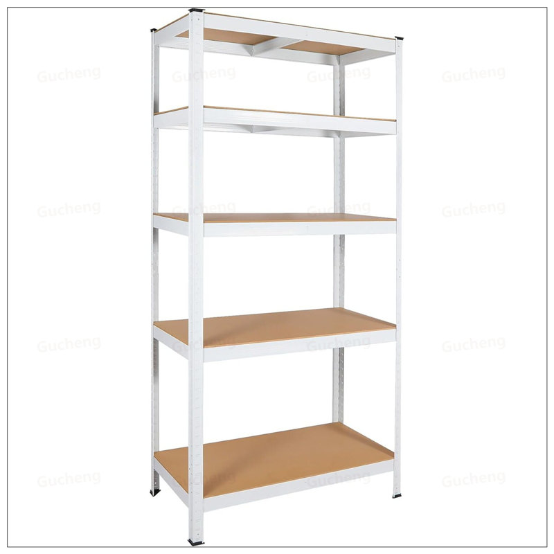 Étagère en métal stratifié à 5 niveaux, support de rangement réglable, tablette polyvalente robuste pour entrepôt, sous-sol et garde-manger