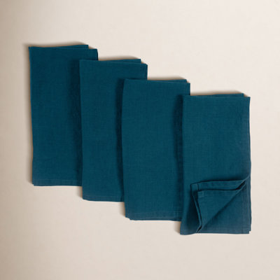 Alvia Reversible Linen Napkin