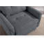 Fauteuil capitonné Tadcaster gris foncé-723567840