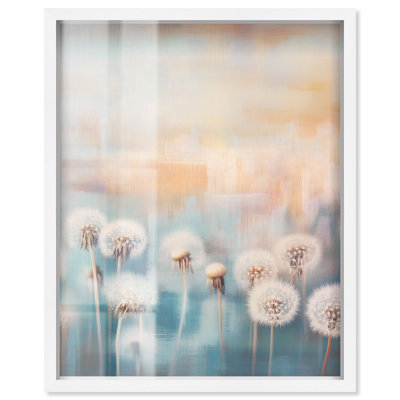 «Fading Fluff II Shadowbox», impression d'art floral occidental par Art Remedy
