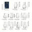 Glass Table Vase - Set of 10