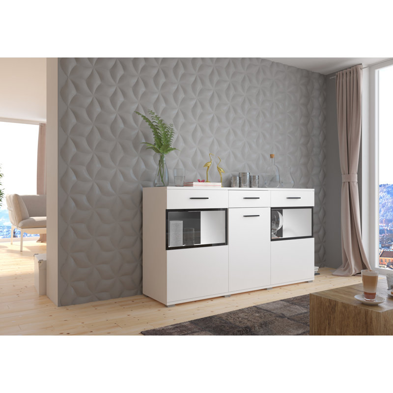 Renee 154 Cm Wide One Drawer Sideboard, White