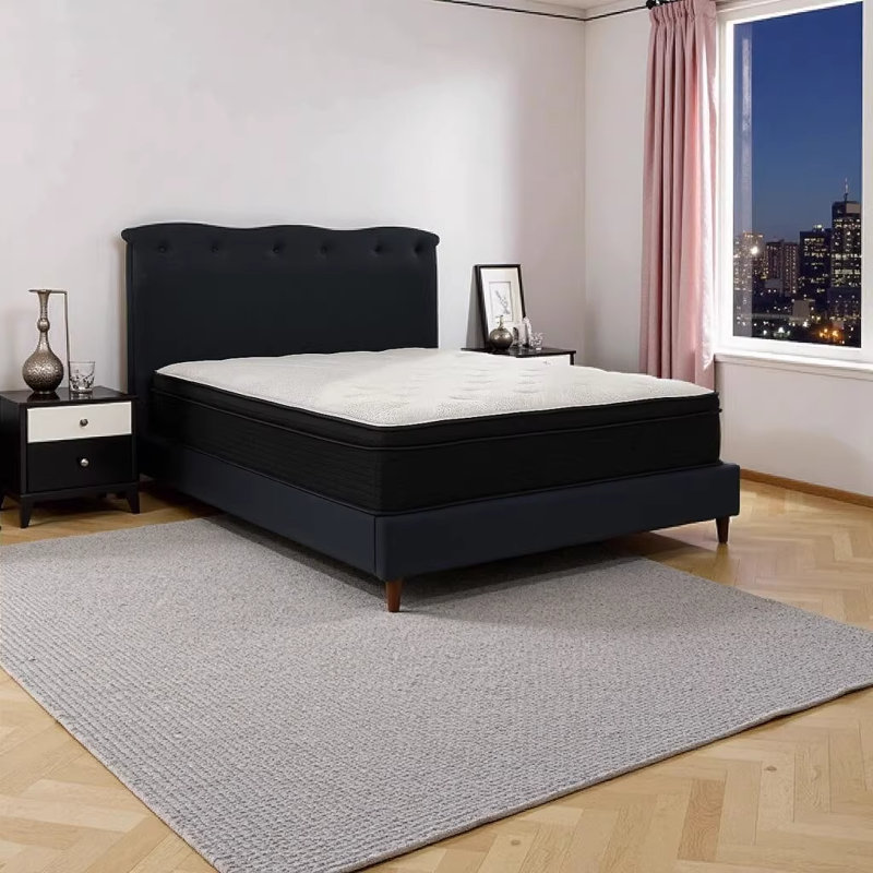 13 Inch Plush Full Size Hybrid Mattress with Pocketed Coils - Cooling Memory Foam & Supportive Spring System for Luxurious Sleep