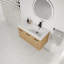 Freestanding Standard Single Vanity Bathroom Vanity With Ceramic Top-1195071418