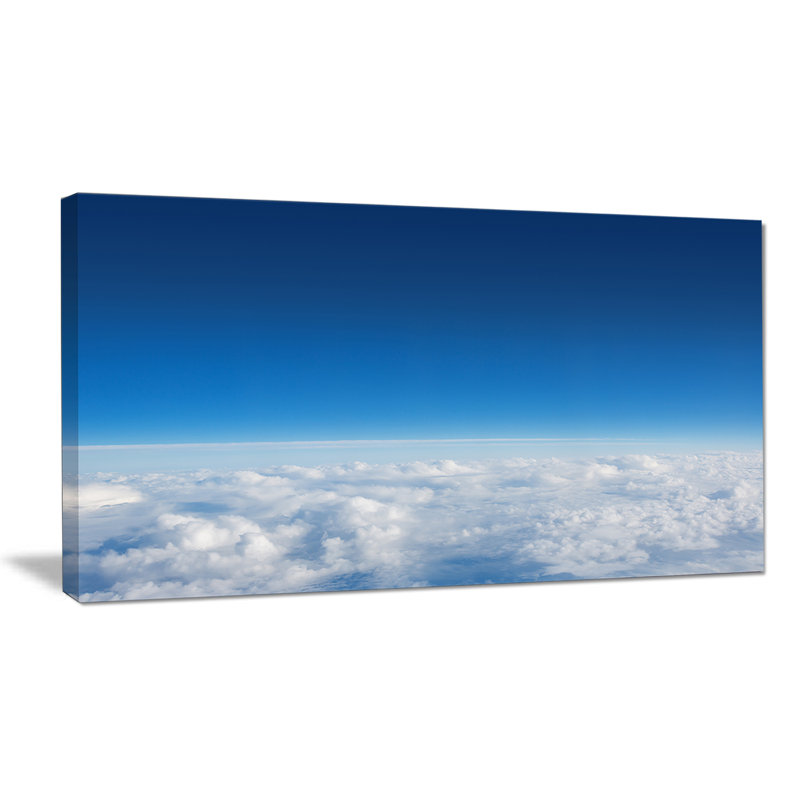 «Puffy Clouds dessus de la vue», reproduction de photo sur toile tendue, H 16 po x l 32 po x P 1 po