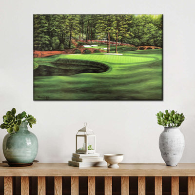 Golf abstraite, mort sur toile