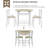 Kieana Four Leg Dining Set-413843699-413843701