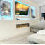 Digital Flames White Electric Fire-98291306