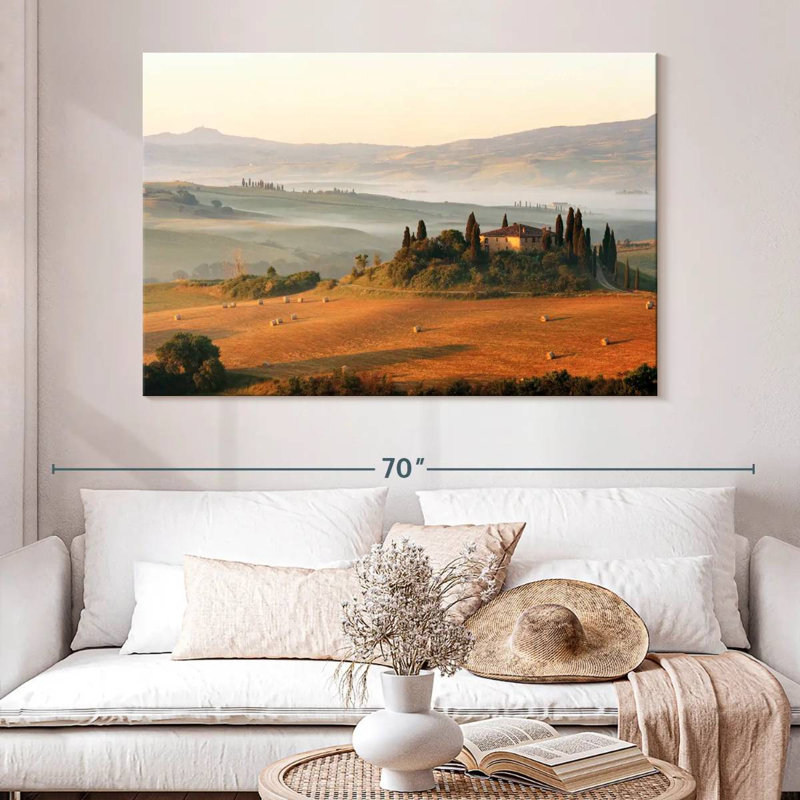 Alvord Tuscany Farmhouse, H 34 po x l 51 po