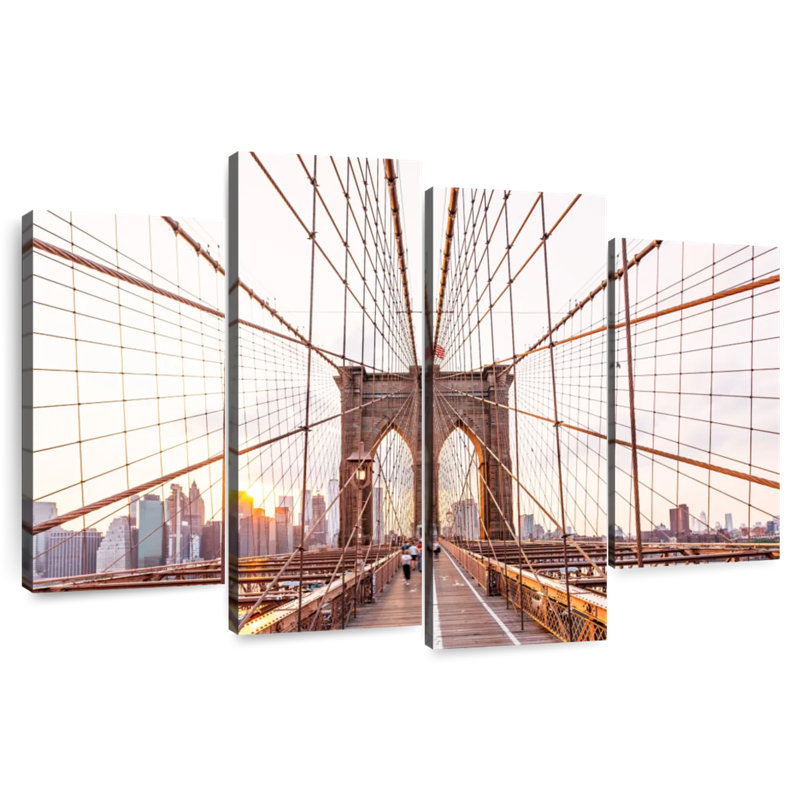 Lilie Brooklyn Bridge Manhattan Skyline