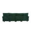 106" U Shape Sectional Sofa Cloud Couch with Chaise Lounge, Ottoman & Pillows-1819678632