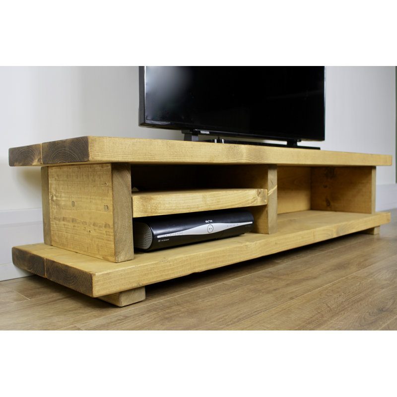 Burlywood Unfinished TV Stand for TVs up to 43"