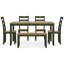 Table de salle à manger Gesthaven avec 4 chaises et banc (ensemble de 6)-1019047261-1019047260-1019047259