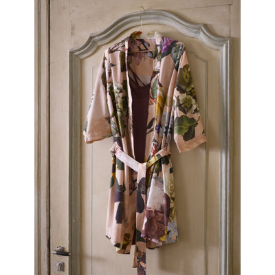 Bademantel Fleur aus Satin