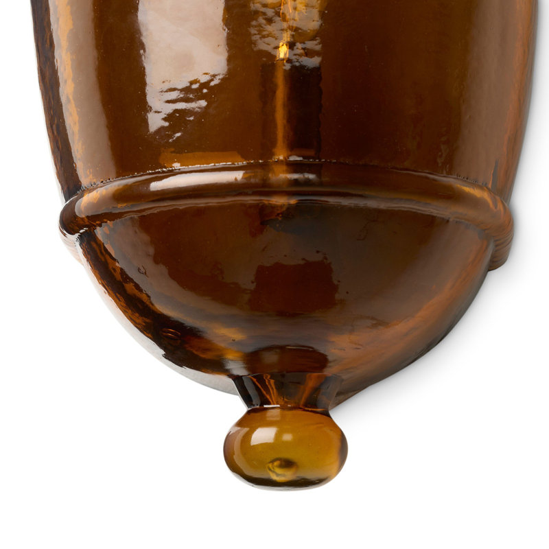 Cerie Sconce, Amber Hammered Glass