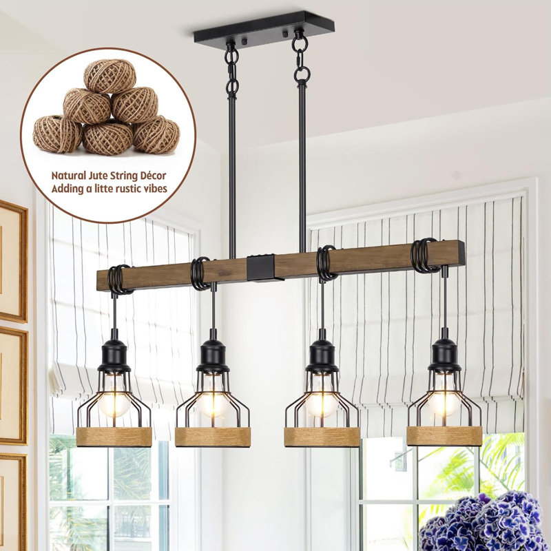 Rural Style Linear Chandelier