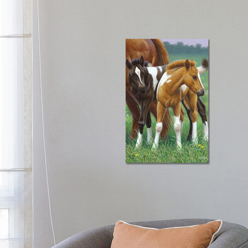 Two Foals by Cynthie Fisher - Wrapped Canvas Print