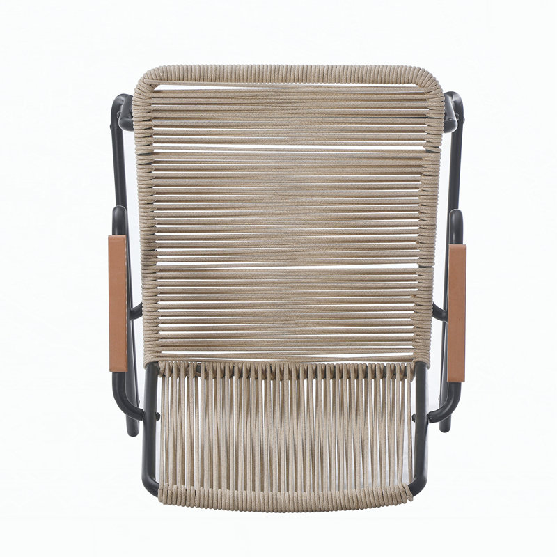 Ensemble de 2 tabourets de bar d'extérieur, Brun clair, Petit tabouret (siège d'une hauteur de 17 po)