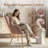 Plush Lambswool-Style Side Chair - Metal Leg Lounge Armchair-313103187