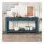 Console / canapé avec tiroirs de rangement et tablette inférieure pour le vestibule (bleu foncé)-1186946972