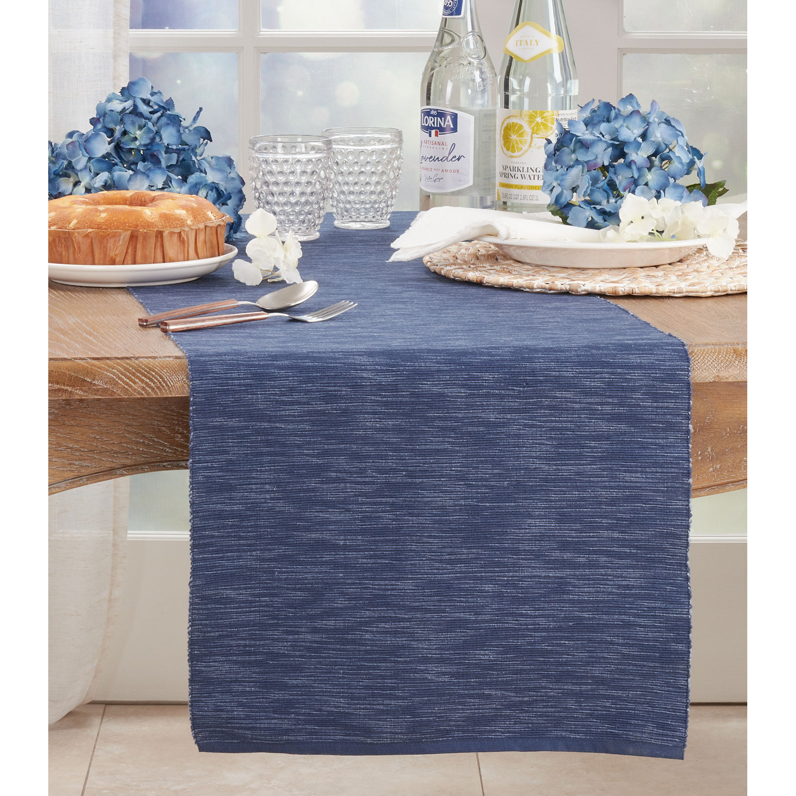 Bay Collection Table Runner, Navy Blue