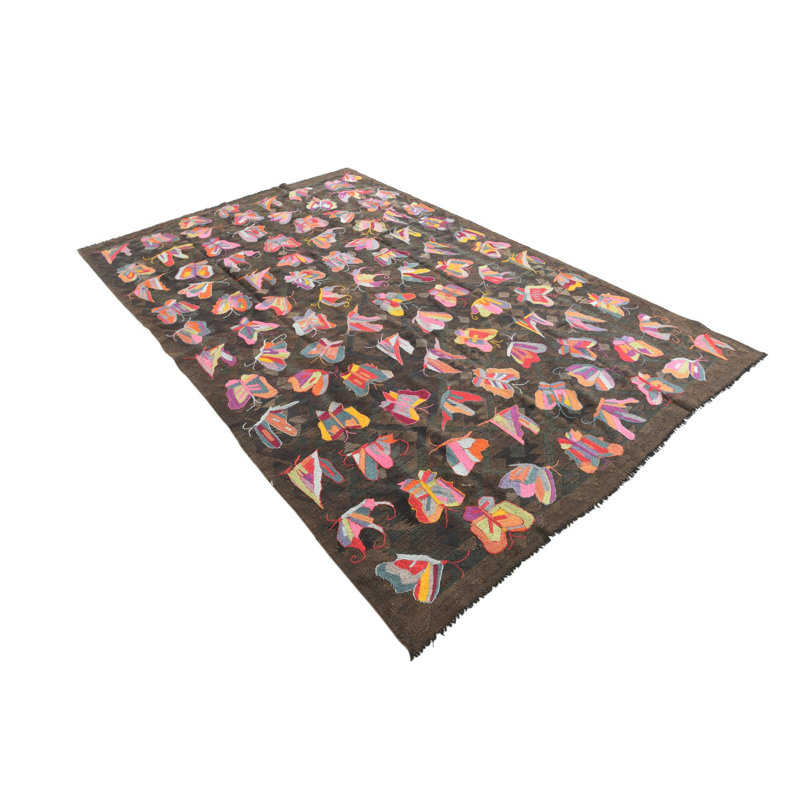 Tapis brun foncé 6x9 Perry