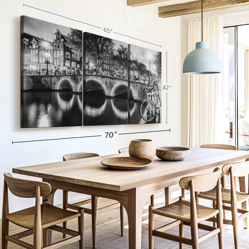 «Modern View Amsterdam», 3 pièces, H 42 po x l 65 po