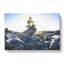 Rock Cairns With Sunlight - Wrapped Canvas-56640509