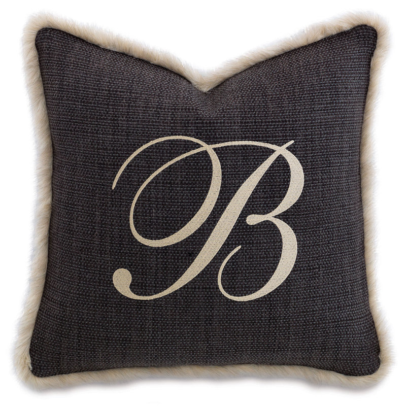 Square Pillow Cover & Insert, Gilmer Charcoal