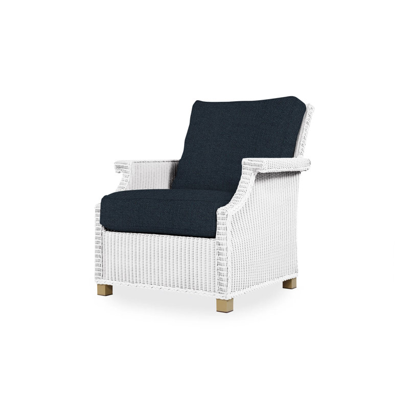 Hamptons Outdoor Lounge Chair, Cottage Pepper, White