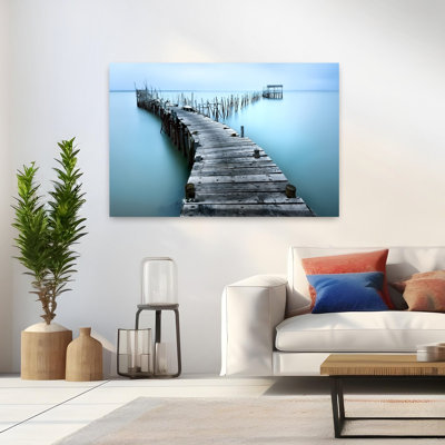 Art contemporain, paysage côtier abstrait dramatique