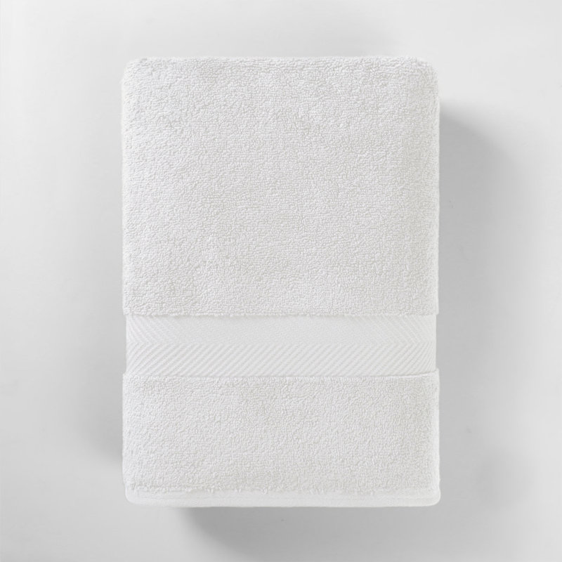 Rane Plush Cotton Bath Towel, White
