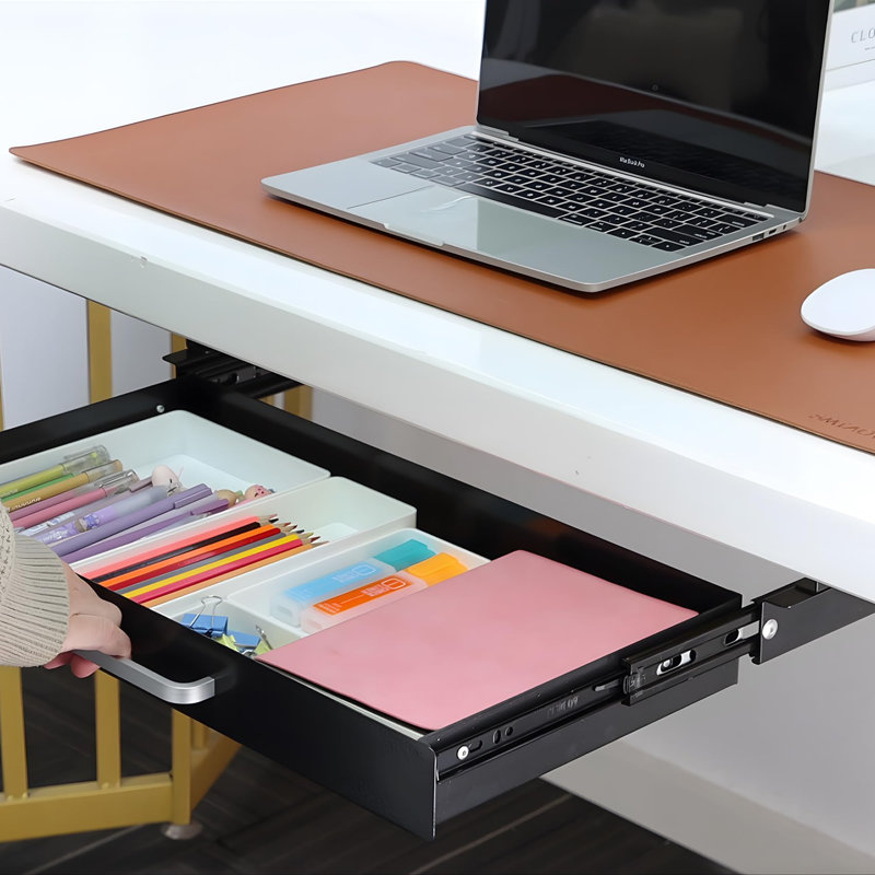 5.7cm H x 54cm W Desk, Black