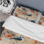 Literie bleue et beige sur une branche-1290467241