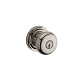 Round Keyed Door Knob with Traditional Round Rose