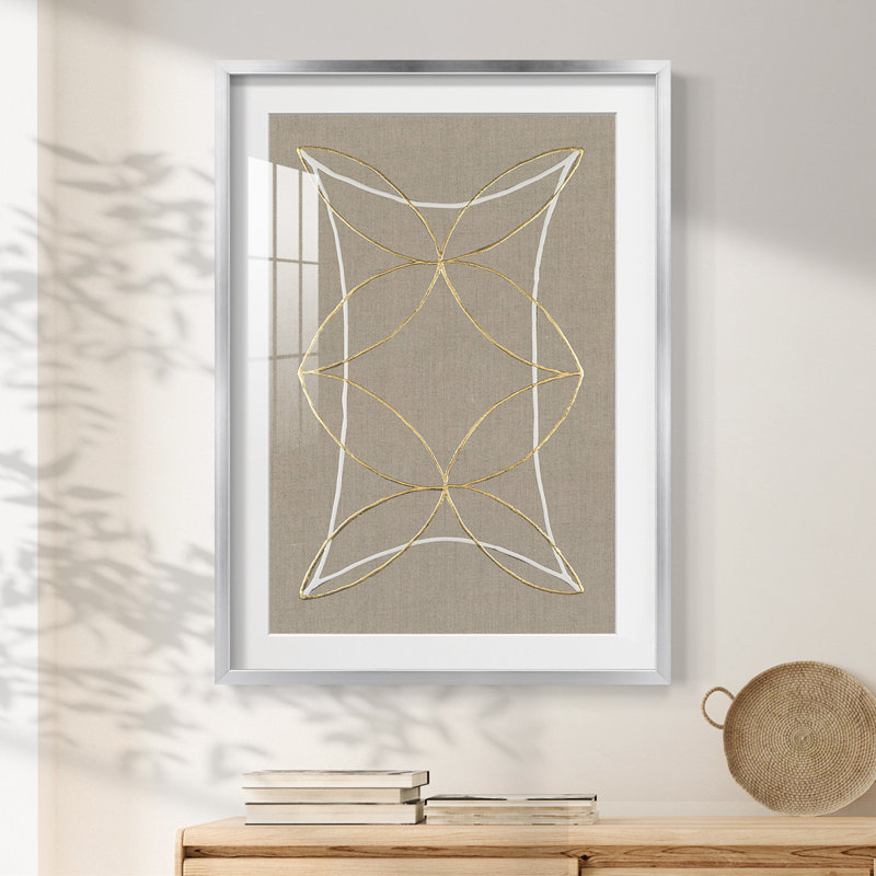 Hyperbola II -Framed Print, 28.5" H x 20.5" W, Silver