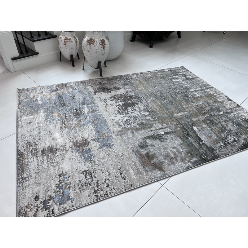 Performance Abstract Indoor Rug, Rectangle 5'2" x 8'