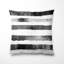 Coussin à rayures - Coussin imprimé lignes noires et blanches modernes fumée-125946362