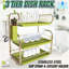Kitchen 3-Tier Dish Drainer Storage Stand Bowl Plate Dryer Tray-551177528