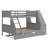 Bunk Bed With Trundle,Built-In Desk,Drawers And Shelf-1745857521