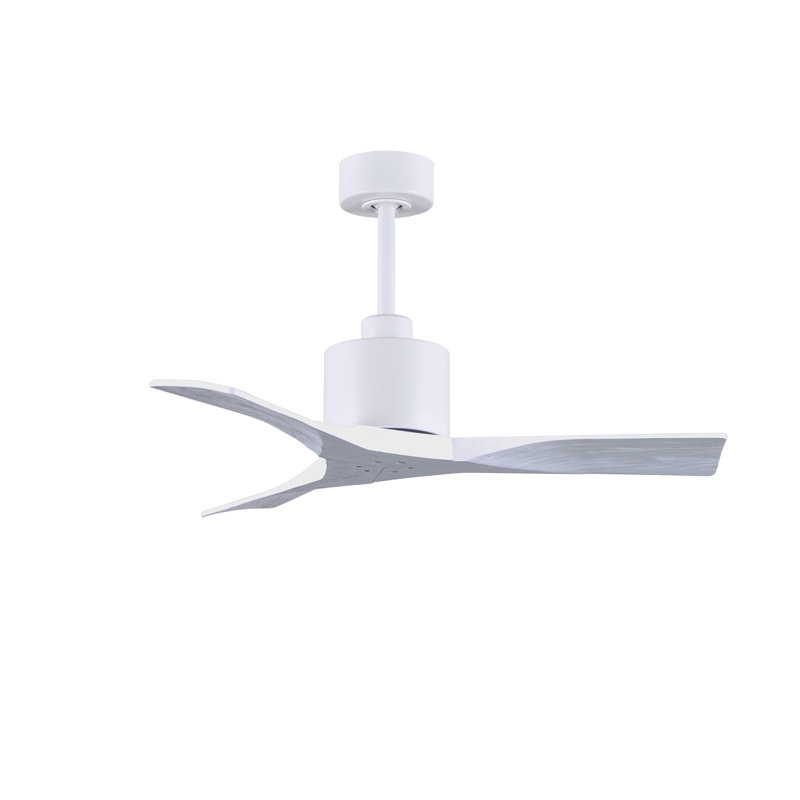Nan 42" Ceiling Fan In Blades, Matte White, Matte White