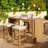 5 Pieces Outdoor Bar Set Included 1 Height Table & Four Stools With Cushions