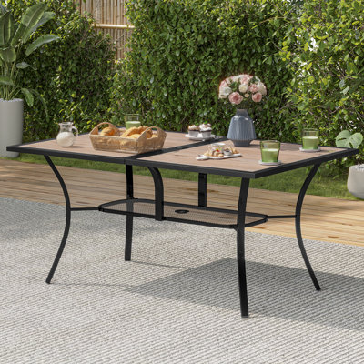 Table d'appoint d'extérieur rectangulaire