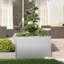 Grand pot à fleurs durable en acier galvanisé vidaXL-736997694-736997680