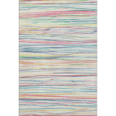 Premium Machine Washable Harjo AMF1603 Stripes Rug