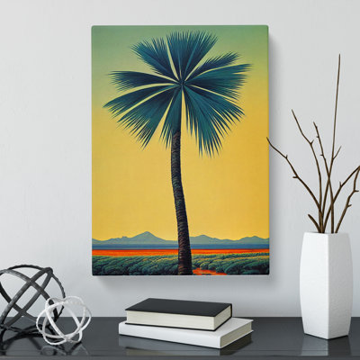 Palm Tree Landscape - Wrapped Canvas