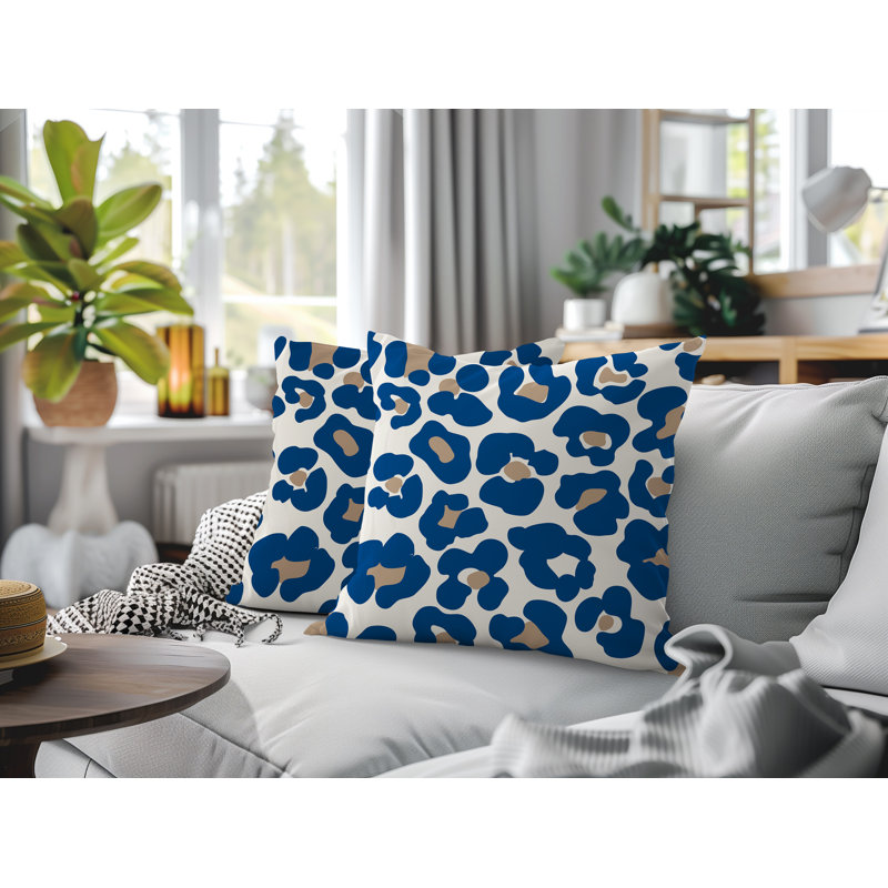 Coussin intérieur / extérieur Davi, 16x16, Blue