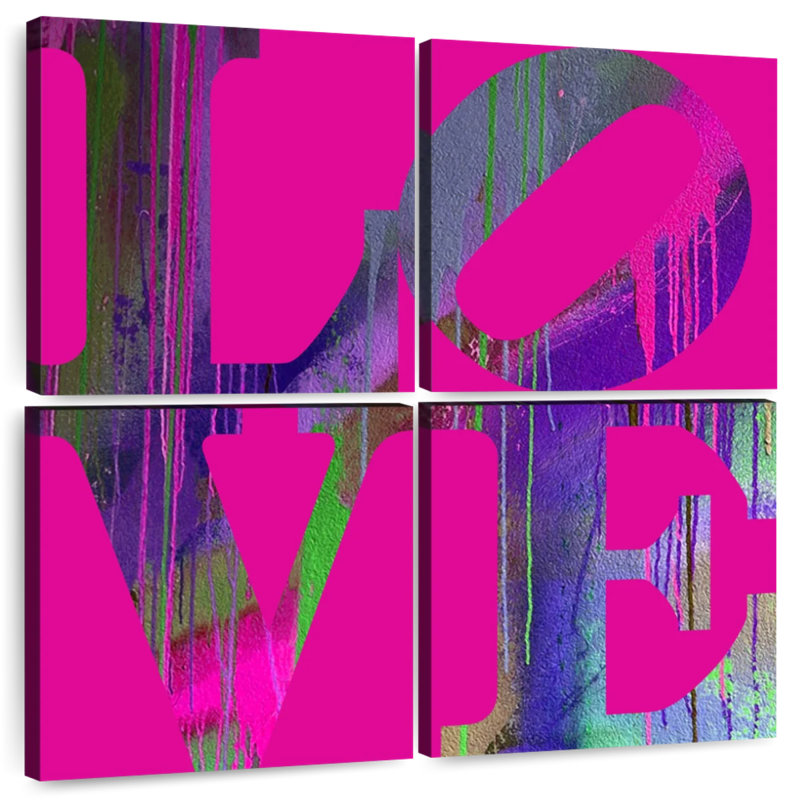 Tergel Love Pink, 32" H x 32" W