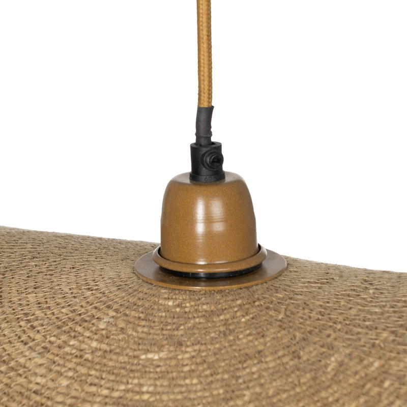 1 - Light Natural Pendant, 8cm H x 78cm W x 78cm D