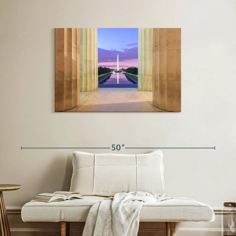 Lilie Reflection Of Washington Monument, 26" H x 39" W